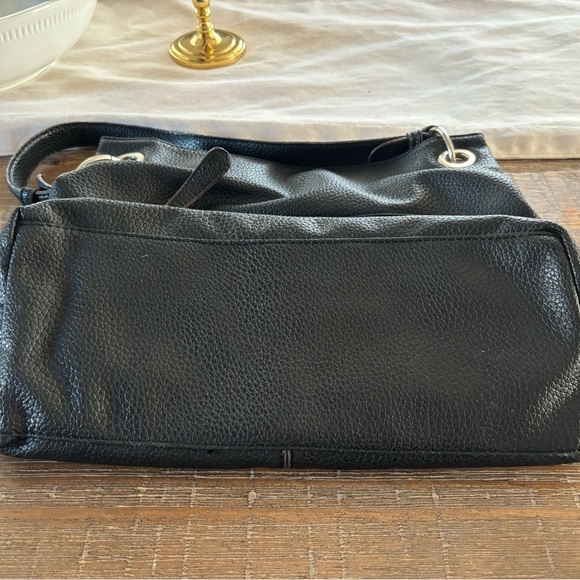 Liz Claiborne Black Vegan Leather Shoulder Bag - Picture 5 of 12